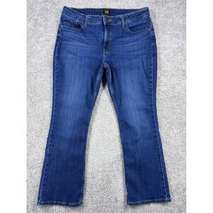 Lee Womens 14S Medium Wash Blue‎ Bootcut Stretch Jeans 101CMVEW9 Size 14 Short